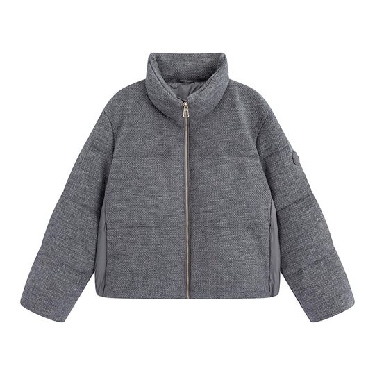 Wang Fugui customized tweed short casual goose down jacket 10.29