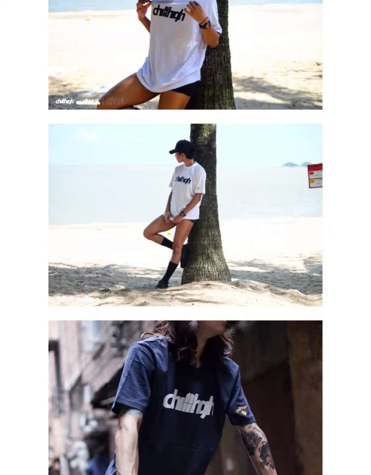 Chillhigh 2016SS Brand Brand Classic Classic Áo thun ngắn tay thương hiệu thời trang áo ba lỗ nam