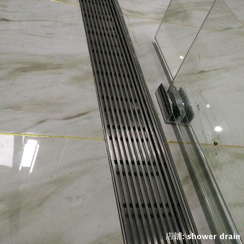 浴室排水断水槽时尚新型地漏线性排水槽排水沟槽代替挡水条