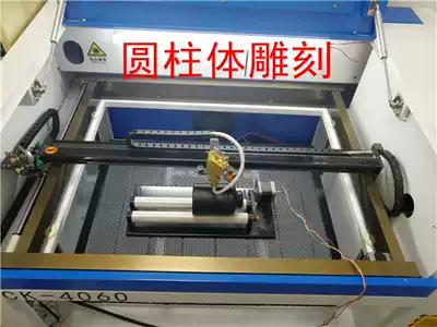 Bamboo pen holder tea set gourd glass water Cup irregular shape laser engraving machine with rotating shaft laser machine