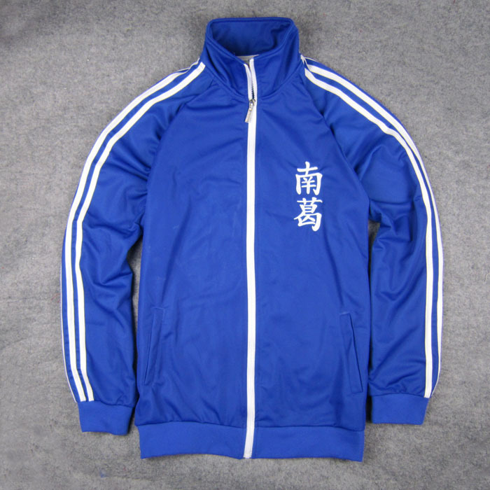 Japan National Team Embroidered Version of the Soccer Anime Haikyuu!! No. 10 Daikokai Tatsuya Retro Dark Blue Sweatshirt Jacket
