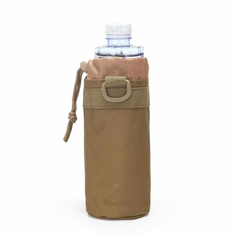 Camouflage outdoor sports thermos cup cover mountaineering cycling cup protection bag Men and women kettle water bag can be mounted sheath