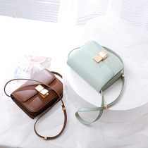 VELADA Hanada leather tofu bag cowhide toothpick pattern high setting big brand womens bag simple small square bag Joker