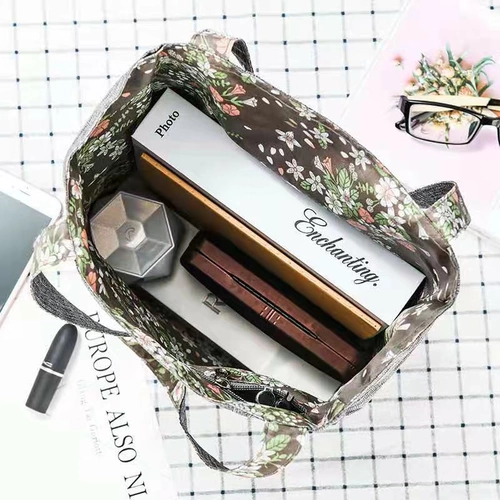 Вместительная и большая водонепроницаемая двусторонная сумка для учебы, сумка на одно плечо, сумка через плечо, шоппер, в корейском стиле