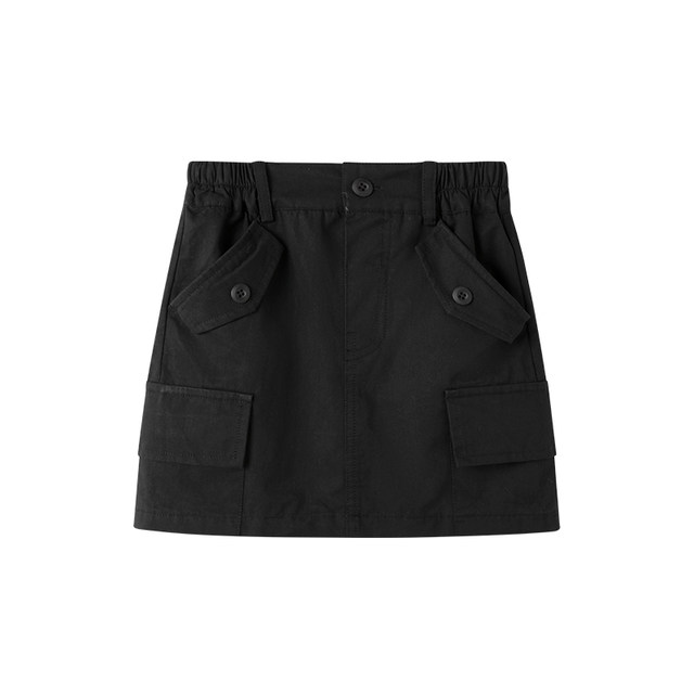 ສະບັບເລກທີ 7 ເດັກນ້ອຍສາງຂອງເດັກຍິງຄົນອັບເດດ: ຄົນອັບເດດ: ອາເມລິກາ Workwear Denim Skirt Spring Clothes ໃຫມ່ເດັກນ້ອຍແອວສູງ Skirt A-Line trendy
