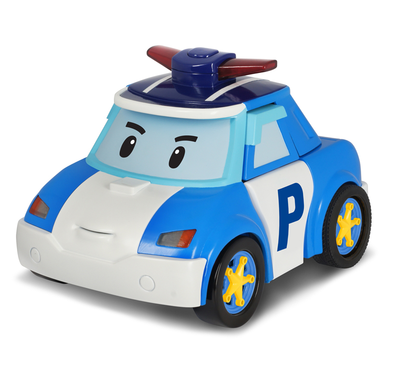 Genuine POLI deformation police car Poli sheriff electric voice-activated multi-function remote control car Children's toy car robot