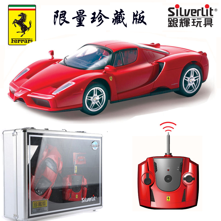 Silver glow 1:16 digital proportional remote control car model Ferrari ENZO limited rare collection of children's toys 61 gifts