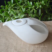 Foreign trade original single tail goods new bone china 1000ml leak-proof oil pot European coffee pot personalized filter teapot cool kettle