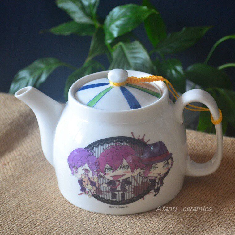 Foreign trade Original single tail stock New bone porcelain 500ml strainer teapot cold water for home anti-spill pot sauce Vinegar Bottle Jar Clear