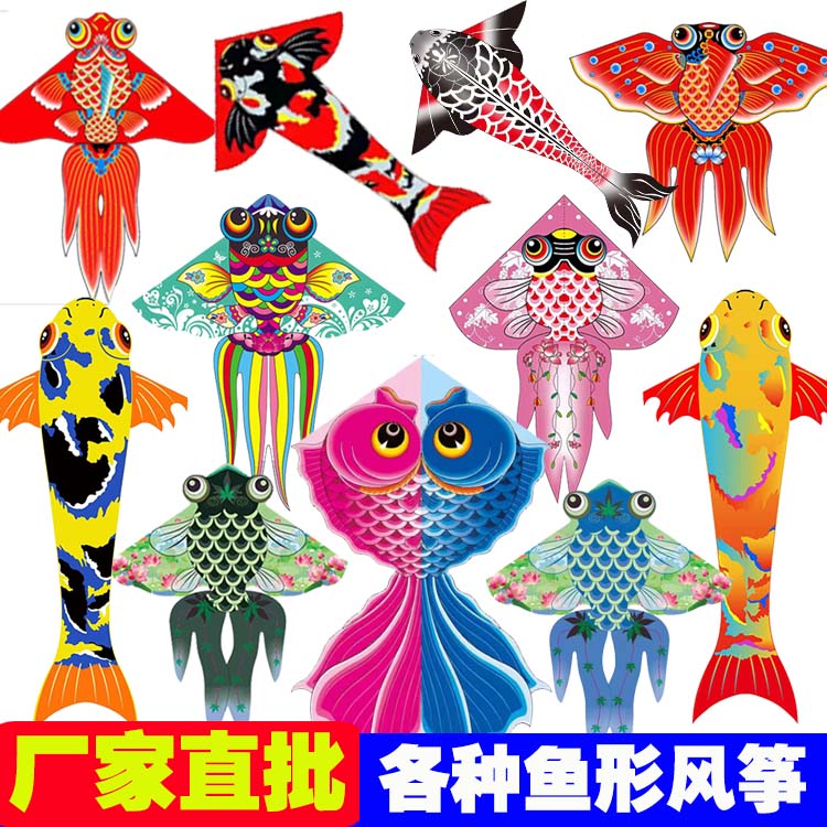 2023 new goldfish kite bronzing carp lotus fish Chinese style blue and white porcelain Yunpeng factory direct new product