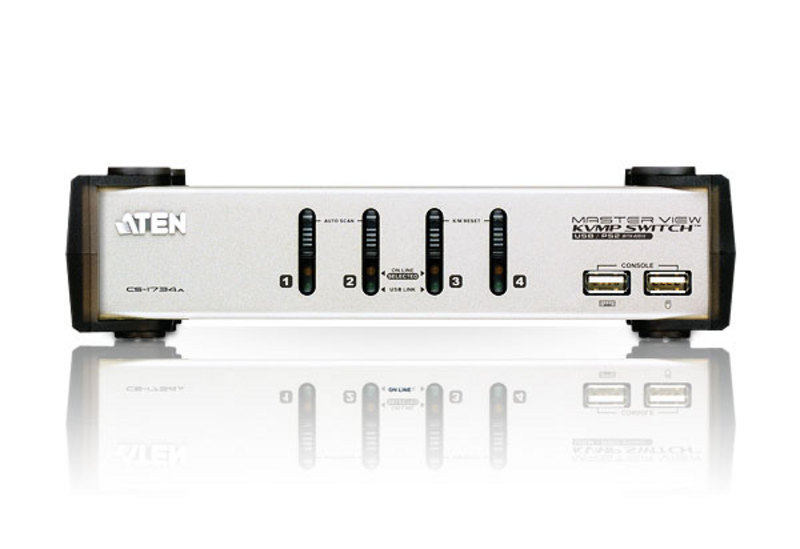 ATEN macros are CS - 1734 - a | CS1734A four USB KVMP switcher with USB HUB