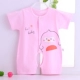 Quần jumpsuit cotton tay ngắn cho bé Quần áo mùa hè Quần áo ngủ 2 Cáp Nhĩ Tân 6 trẻ sơ sinh 3 tháng 0-1 tuổi hè bộ quần áo liền thân