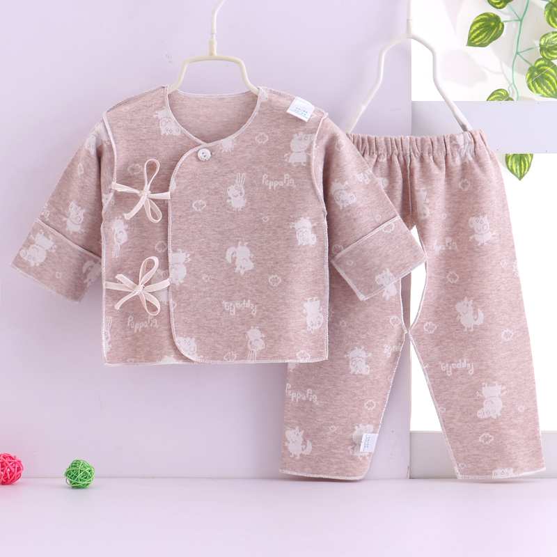 Quần áo sơ sinh tu sĩ phù hợp với quần áo cotton mùa thu đông bé sơ sinh quần lót trẻ sơ sinh 0-3 tháng quần áo quần áo giữ nhiệt trẻ em