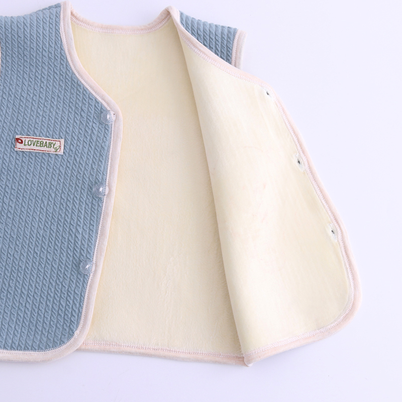 Bé quần áo trẻ em cộng với nhung trai nút cardigan vest trẻ sơ sinh quần áo trẻ em áo khoác phim hoạt hình trẻ em vest