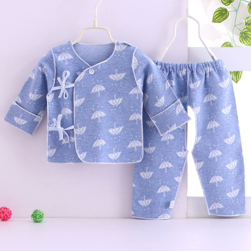 Quần áo sơ sinh tu sĩ phù hợp với quần áo cotton mùa thu đông bé sơ sinh quần lót trẻ sơ sinh 0-3 tháng quần áo quần áo giữ nhiệt trẻ em
