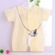 Quần jumpsuit cotton tay ngắn cho bé Quần áo mùa hè Quần áo ngủ 2 Cáp Nhĩ Tân 6 trẻ sơ sinh 3 tháng 0-1 tuổi hè bộ quần áo liền thân