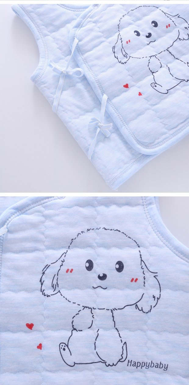 Áo sơ mi cotton ấm áp cho trẻ sơ sinh liệt nửa người Áo vest cotton màu mùa thu / mùa đông áo khoác ba lỗ có mũ bé trai