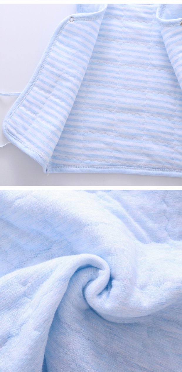 Áo sơ mi cotton ấm áp cho trẻ sơ sinh liệt nửa người Áo vest cotton màu mùa thu / mùa đông áo khoác ba lỗ có mũ bé trai
