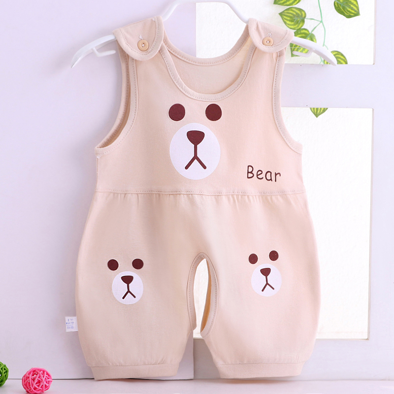 Quần áo mùa hè, quần áo mỏng, quần áo trẻ sơ sinh, onesies em bé, bông không tay, romper phim hoạt hình, bộ đồ ngủ, nam giới và phụ nữ, em bé