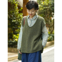 There is no good view city British imported original ecological pure new wool hand-wrap shoulder vest