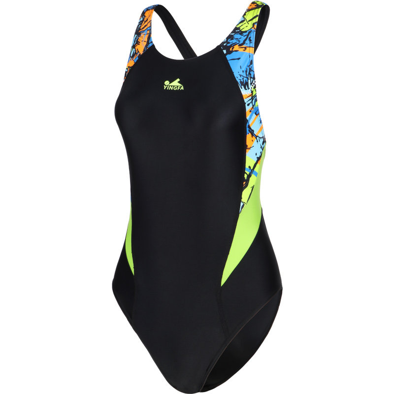 Yingfa Children's Swimsuit Siamese Triangle Training Competition Big Girl Little Girl Sporting Swimsuit