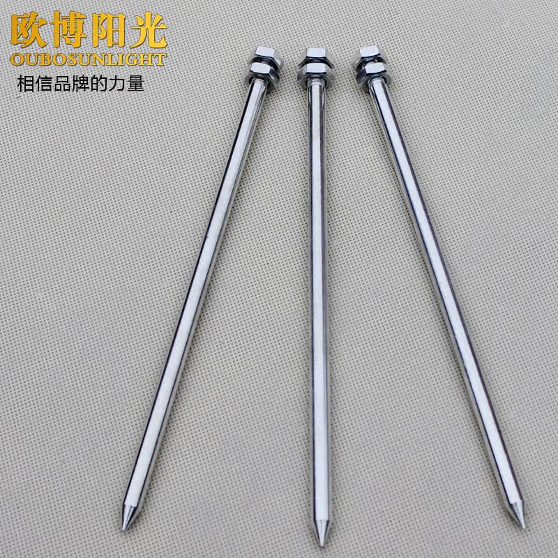 Snap up solar lawn lamp special ground plug artifact fixing screw lawn ground plug grass buried lamp installation ground needle