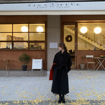 The smallest sea black Hepburn wind fur coat female small man medium long 2021 popular fur coat winter X