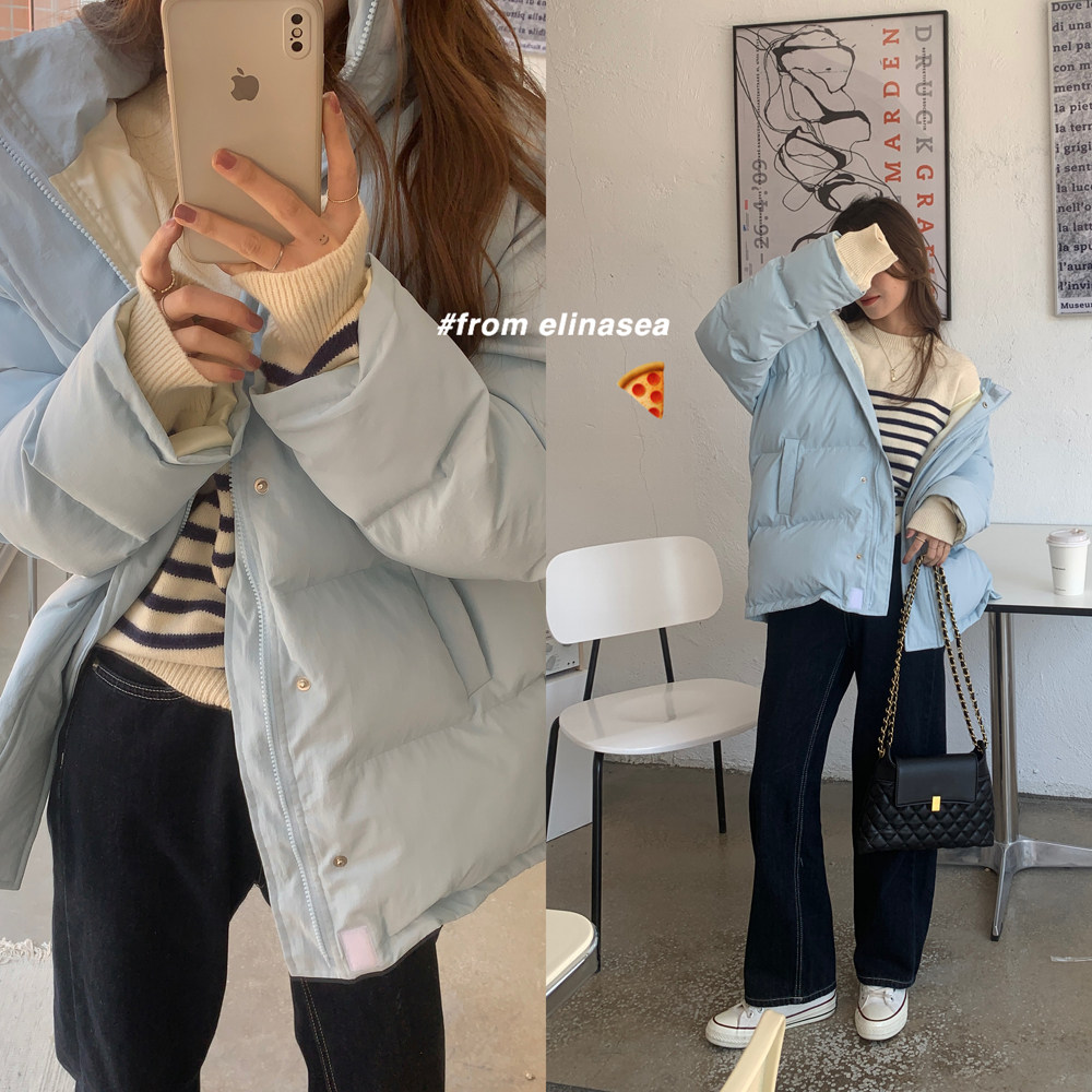 The smallest sea homemade Korean version of the new detachable bread suit warm 100 hitch loose cotton clothing cotton jacket