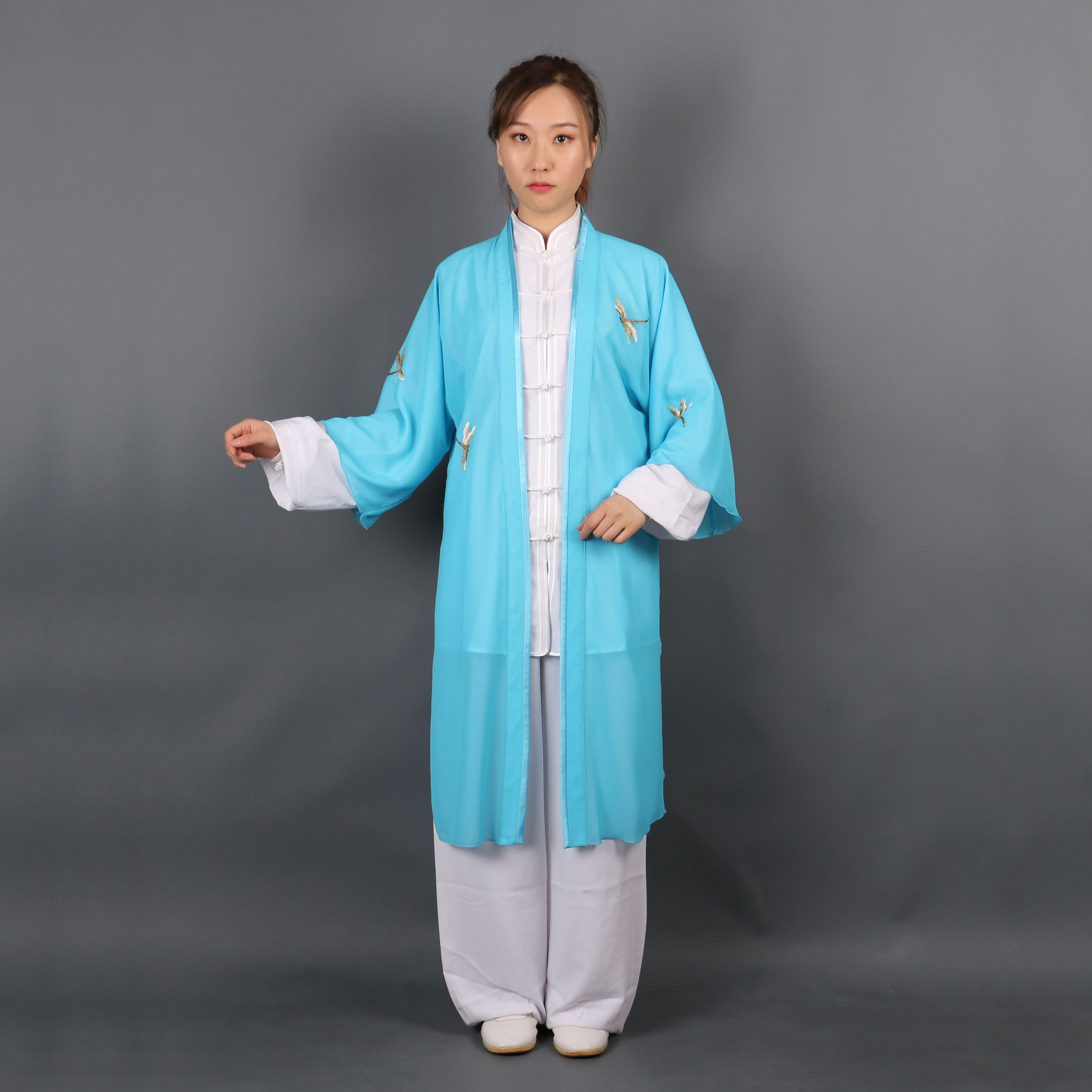 2120 Tingwu Qinghan Jianlong original design custom Taichi shawl Women's high-end embroidery single piece shawl