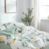 I love cotton bộ bốn mảnh 2020 new ins Sen cotton bộ 1,2m ga trải giường ba mảnh 1,5m - Bộ đồ giường bốn mảnh