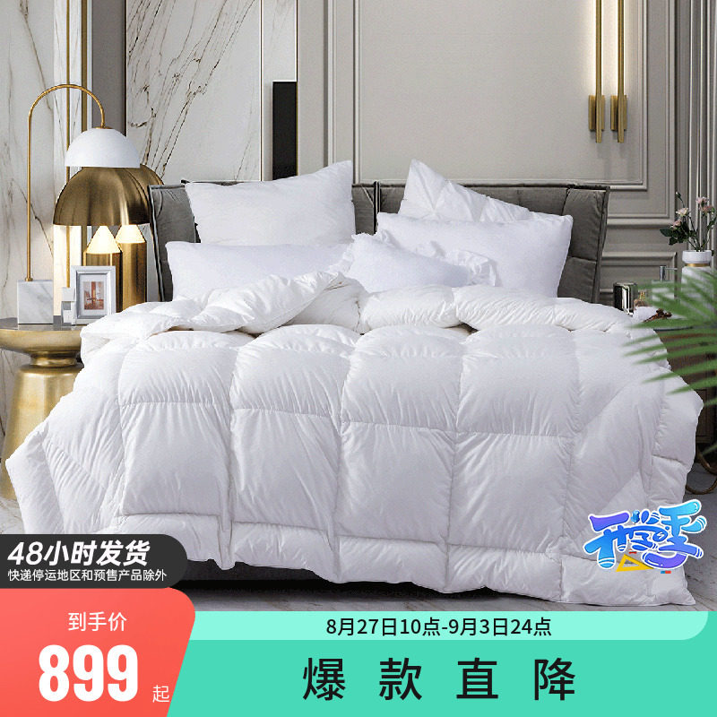 I love down quilt core 95 white goose down winter quilt thickened warm single and double quilt 1 5m1 8mY