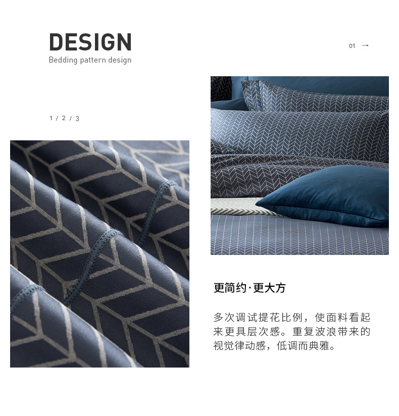 Giống như phong cách châu Âu jacquard bông denim bông giường gói 1.5m1.8m 2019 mới tình yêu-Fort - Bộ đồ giường bốn mảnh chăn ga gối đẹp