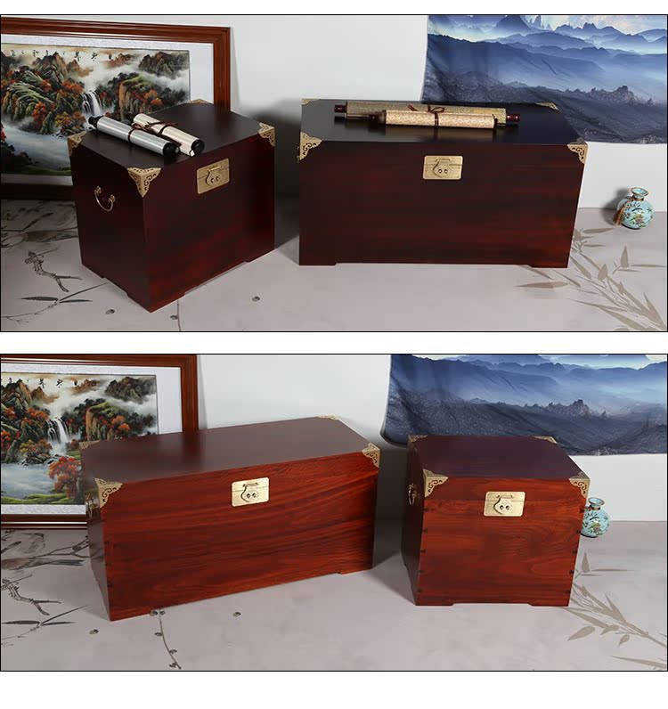 Hộp gỗ kích thước tùy chỉnh cấu trúc dovetail mịn đồng bọc lại hộp hồi môn hộp lưu trữ nhà máy bán hàng trực tiếp - Cái hộp thùng gỗ