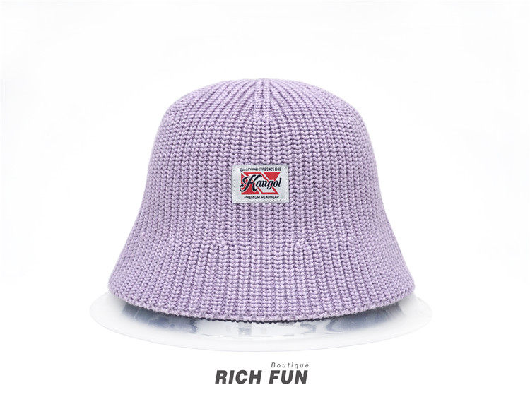 KANGOL WASHED KNIT BUCKET 24 новая весна и лето Ленивый ретро вязание шерстяную шапку ведро кепка 