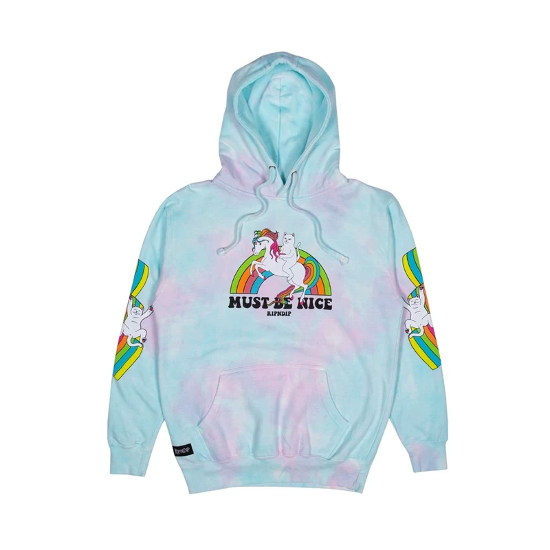 Худи RIPNDIP My Little Nerm с капюшоном, толстовка с рисунком: кошка-существо, радужный единорог, мужская и женская