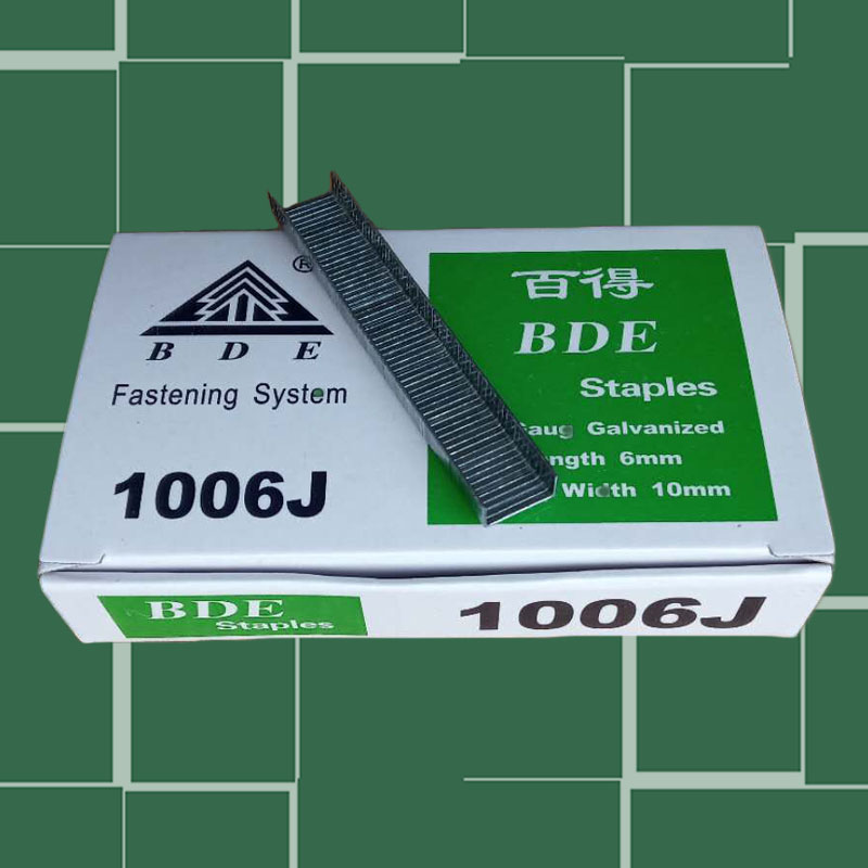 100 to get a gun nail U type code nail pneumatic horse nail 1006J door type nail sofa Canvas Nail carpenter nail bending tints-Taobao