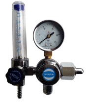 Argon pressure reducer YQAr-03 type with flow meter YQAr-731L argon pressure gauge with flow rate argon gas meter