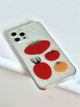 MOKA creative design fun small crowdtomato mobile phone shell iphone12promax full package transparent soft shell 11