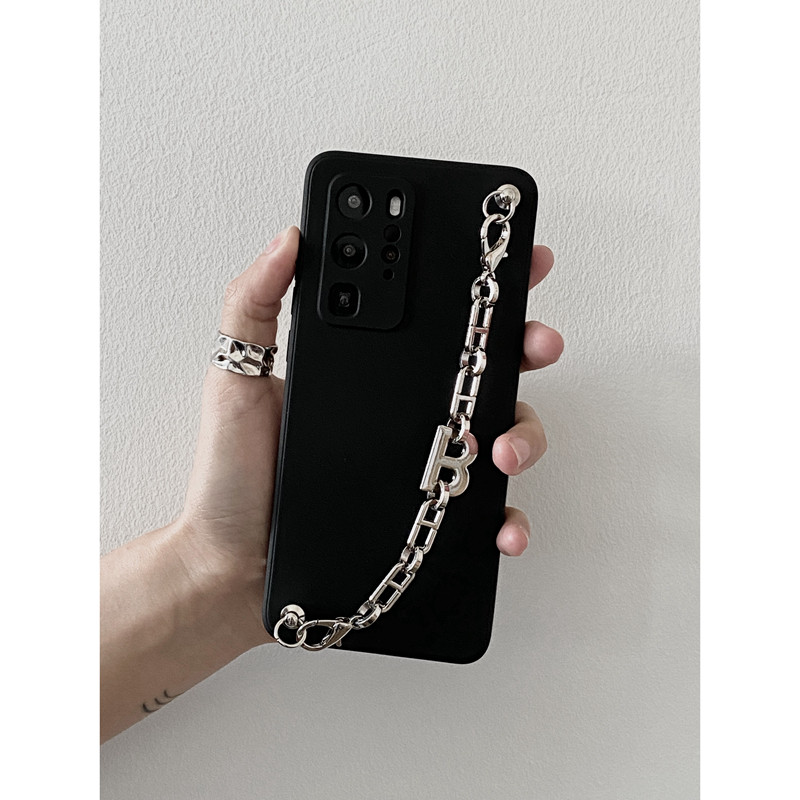 MOKA original design metal wrist chain Huawei p40 anti-fall p30 full pack silicone soft shell mate30 pro