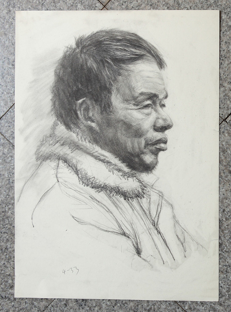 Original Eight-kai sketching avatar sketches of young men's youth sketching avatars 4 open K beauty salon painting room Fan painting