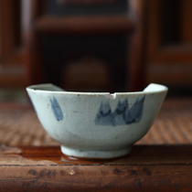 Ming and Qing dynasties old porcelain pieces gold with broken porcelain samples of ancient porcelain samples of Ming Dynasty blue and white bowls