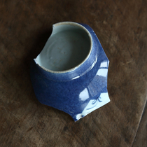 Qing Dynasty Kangxi Period Sacrificial Blue Glaze Blue Blue Blue Blue Blue Blue Blue Blue Blue Blue Blue Blue Blue Blue Blue Material Dispensary Fragments of Ancient Porcelain