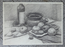 Sketch still life 4 open K design sketch still life sketch copy Chinese Academy of fine art works all-factor sketch sketching