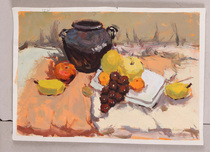 Original Water Powder Painting Watercolor Decoration Painting Water Powder Static Color Static 4K Four Boiled Water Powder manuscript Collection