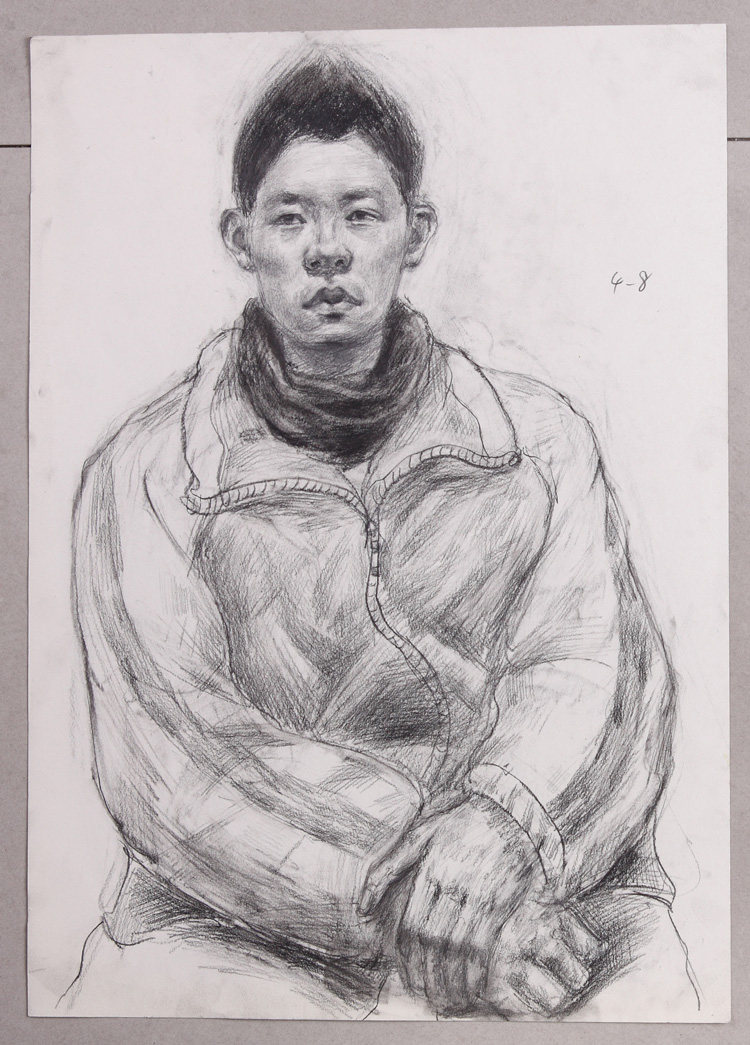 Spot original sketch bust bust like 4 open K male and female middle aged young man sketch sketching work