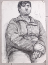 The characters bust like 4 open original sketches bust bust like K men and women middle-aged and young people sketching.