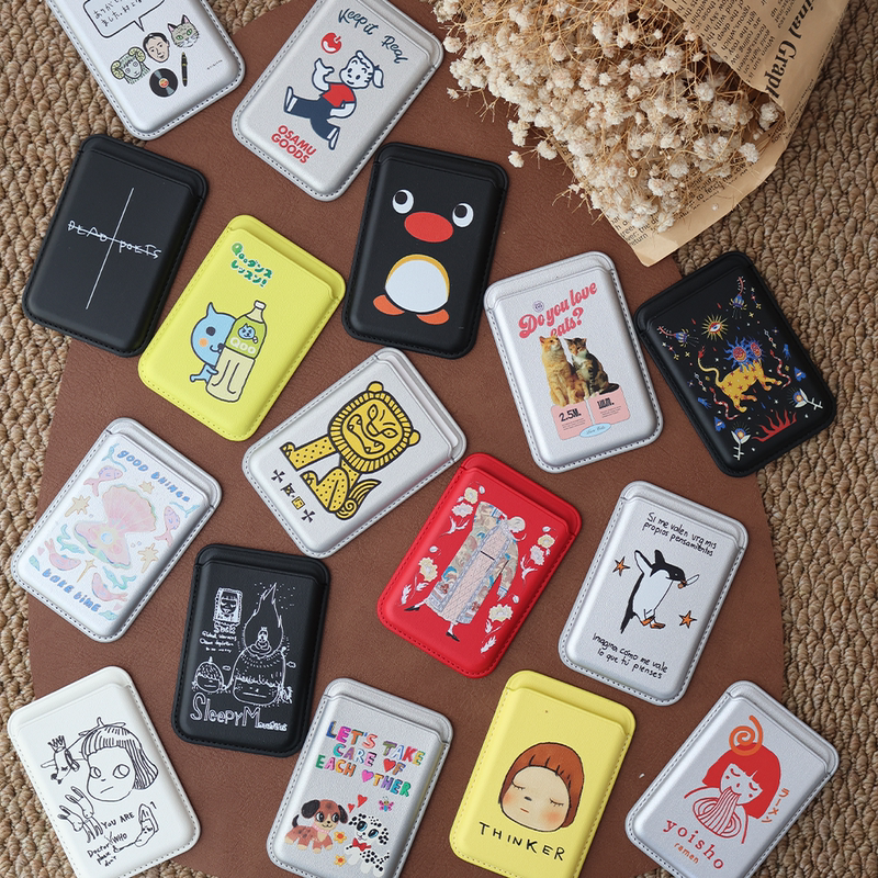 Magnetic Card Holder Collection for Mobile Phones, Compatible with Various Models, Can Insert Cards, Pu Leather, Super Strong Magnetic Suction, Apple Card Holder Magsfe Magnetic Card Holder Collection for Mobile Phones, Compatible with Various Models, Can Insert Cards, Pu Leather, Super Strong Magnetic Suction, Apple Card Holder Magsfe