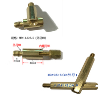 Customized non-standard hexagonal copper column copper thread inner and outer tooth M3*13 5 10 (FNM 5 thread)