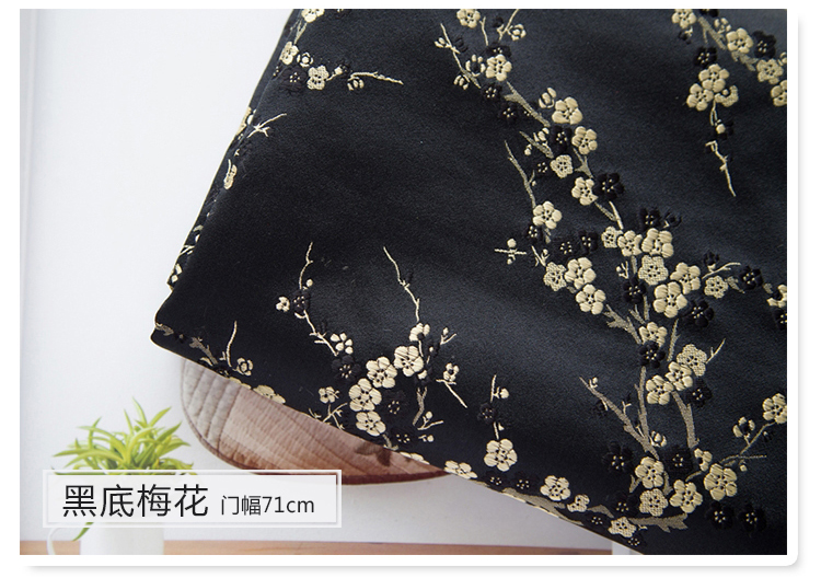 Tang Bunny thổ cẩm vải sườn xám jacquard vải cotton lụa gấm vàng túi vải thủ công vải da cá 100 cotton