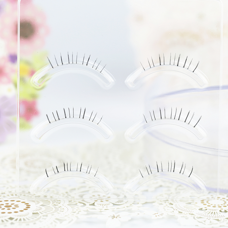 Dứa cô gái tự tay mài lông mi dưới một nửa sắc nét sắc nét tự nhiên thon gọn mềm mại 3 cặp cắt miễn phí - Lông mi giả lông mi giả tự nhiên